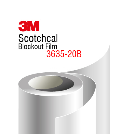 3M 3635-20 Blockout Film - бяло блокаут фолио