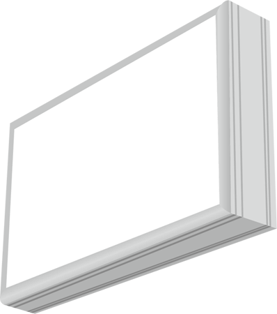 Double-side lightbox plexiglas face 175mm