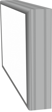 Single-side lightbox with plexiglas using profile 720329