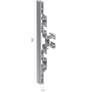 Aluminum profile 720425 for double-side lightbox 180mm
