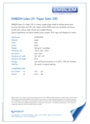 Emblem Latex UV Paper Stain 250 - product bulletin