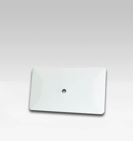 White Hard Card Squeegee 6 GT086-6W - Тефлонова шпатула