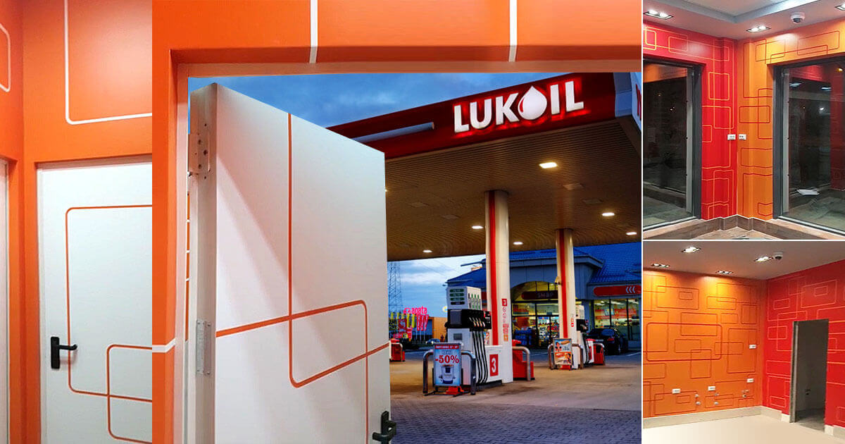 Lukoil petrol station chose the flexible film 3M IJ180mC
