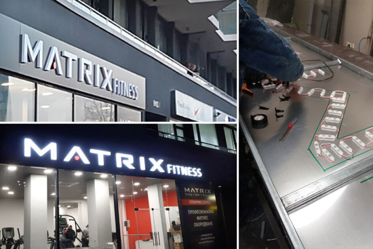 Matrix Fitness chose G.O.Q. LED for their illuminating signage