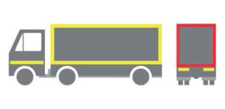 Светлоотразителни ленти за камиони - пълна маркировка спрямо директива ECE104