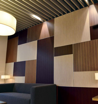 3M DI-NOC Fine Wood Finishes - декорация с фолио дървесен ефект на стена