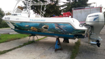 Обеляпяне на катер с фолио с печатна графика 3M IJ180mC-10