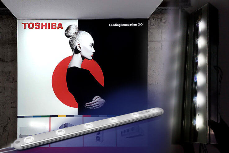 SloanLED modules for bright illuminated long-lasting advertising installations