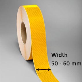 3M Conspicuity Tapes for trucks meets the requirements for width of ECE104 regulation