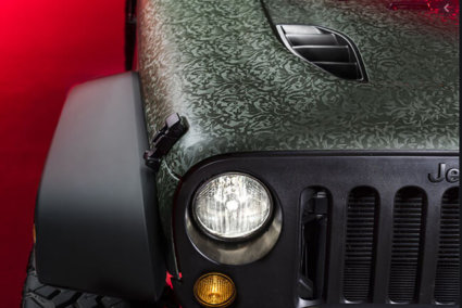3M 2080 Car Wrap Series - Shadow - Military Green, jeep