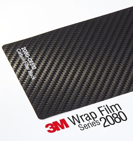 3M™ Wrap Film 2080 Autofolie Muster CFS12 Carbon Black