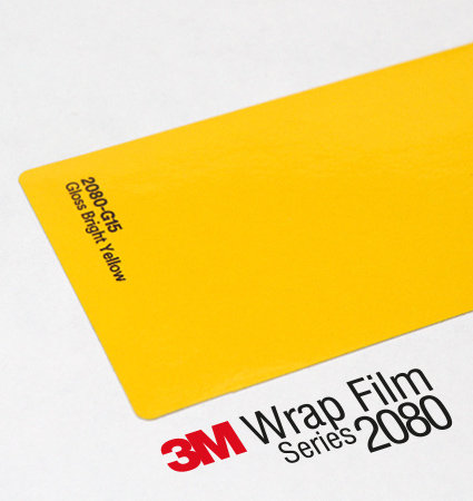 3M 2080 Wrap Film Series G15 Bright Yellow - светло жълт, гланц