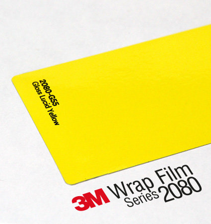 3M 2080 Wrap Film Series G55 - наситено жълто, гланц