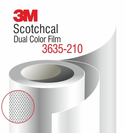 3M 3635-210 Scotchcal White Dual Color Film
