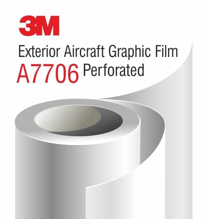 3M Exterior Aircraft Graphic Film A7706, Perforated – Перфо фолио за самолети
