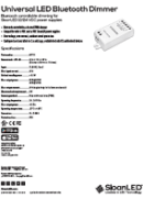 SloanLED Universal LED Wireless Dimmer 12VDC-24VDC - Ръководство за инсталация