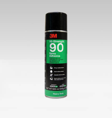 3M Hi-Strength 90 Spray Adhesive, Clear, 500 ml