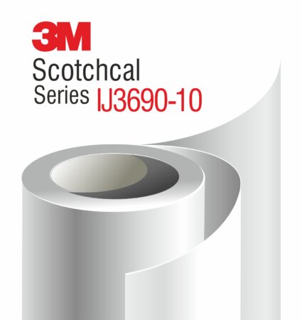 3M Scotchcal IJ 3690-10 бял гланц