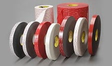 Double sided tapes and adhesives