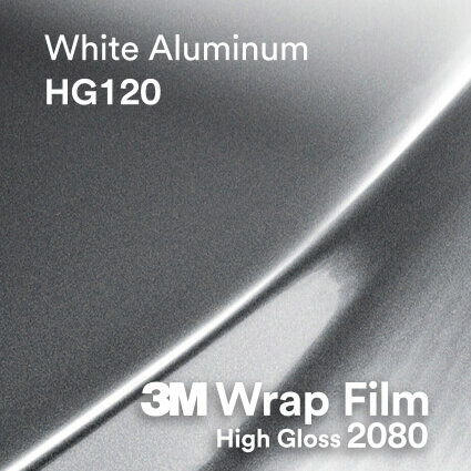 3M 2080 Wrap Film Series HG120 White Aluminum