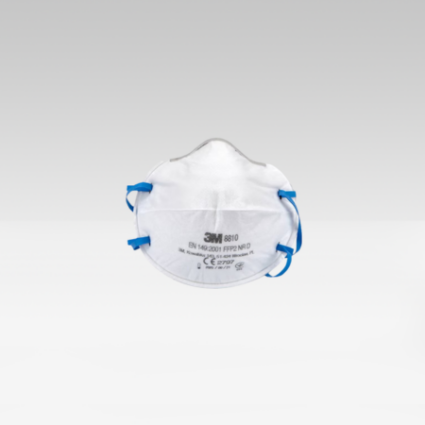 3M 8810 FFP2 Unvalved Respirator – Cup-Shaped Mask