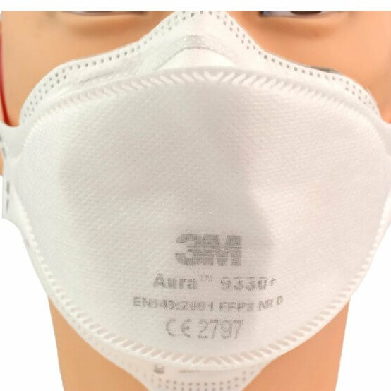 3M Aura 9330+Gen3 FFP3 – Респираторна маска с най-висока защита срещу токсични и канцерогенни прахове