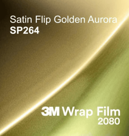 3M 2080 Wrap Film Series SP264, Satin Flip Golden Aurora-1 3M 2080 Wrap Film Series SP264, Satin Flip Golden Aurora