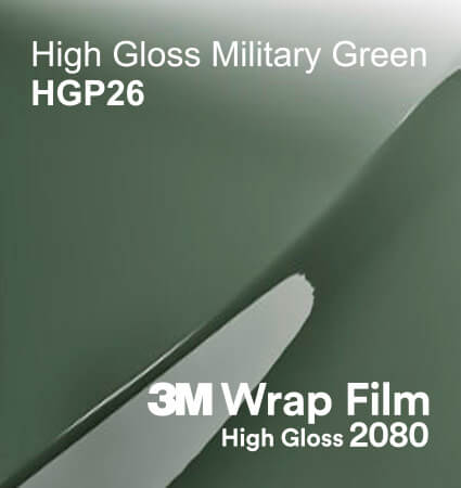 3M 2080 Wrap Film Series HG26 цвят Military Green