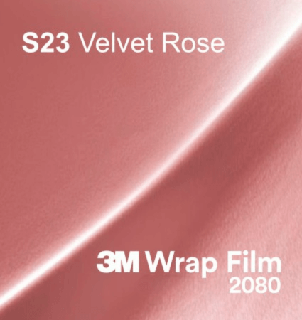 3M Wrap Film 2080-S23, Satin Velvet Rose-1 3M 2080 Wrap Film Series S23 Velvet Rose