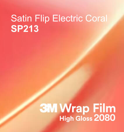 3M 2080 Wrap Film Series SP212 Flip Electric Coral