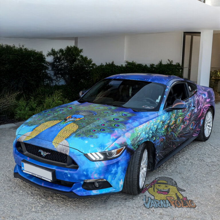 Облепяне на Мустанг с 3M IJ280 и изпълнение от Варна фолио