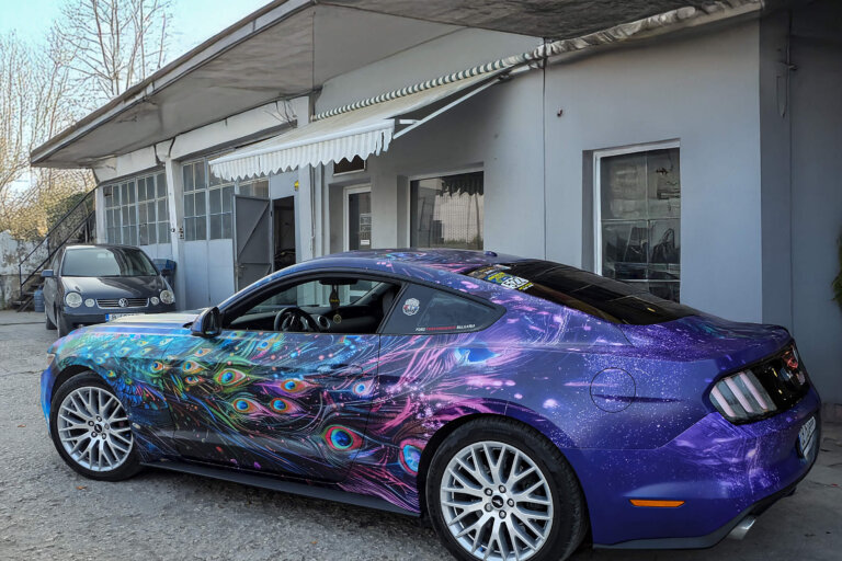 Облепяне на Мустанг с 3M IJ280 и изпълнение от Варна фолио